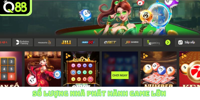 Số lượng nhà phát hành game lớn